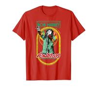 Bob Marley Exodus Singing Reggae T-Shirt, Herren, Rot, XL