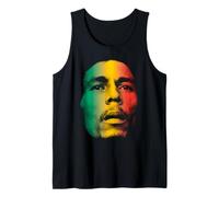 Bob Marley Official Rasta Fade Gradient Face Tank Top