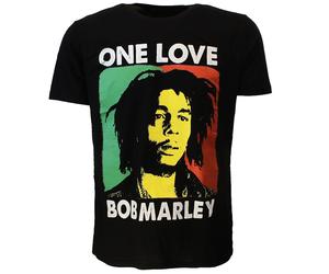 Bob Marley One Love Rasta T-Shirt ➥ Offizielles Band-Merchandise ✓ S Schwarz