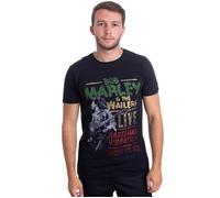 Rock Off Trade T-Shirt Bob Marley – Rastaman Vibration Tour 1976 100% Baumwolle Schwarz S