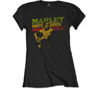 Bob Marley - T-Shirt # S Ladies Black # Roots, Rock, Reggae