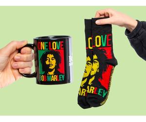 Bob Marley Tasse & Socken Geschenk-Set