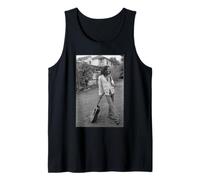 Bob Marley x David Burnett Gitarren-Foto, Schwarz / Weiß Tank Top