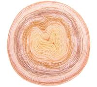 Bobbel Alpaka Wolle Farbverlauf Rico Creative Alpaca Degrade Lucky 8 puder (2), 200g Farbverlaufswolle zum Häkeln oder Stricken