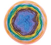 Bobbel Alpaka Wolle Farbverlauf Rico Creative Alpaca Degrade Lucky 8 retro (3), 200g Farbverlaufswolle zum Häkeln oder Stricken