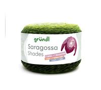 Bobbel Farbverlaufsgarn 1000m Gründl Saragossa Shades 1 Knäuel = 1 Dreieckstuch mit Anleitung (deutsch) in der Bandarole (12) Kiwi-Ombré