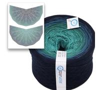 Bobbel Farbverlaufsgarn Sempervivum Schal Häkelset 4-fädig 1,000m inklusive Anleitung (SE001)