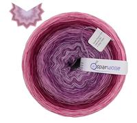 Bobbel Farbverlaufsgarn Sweet Papaya Häkelweste Set, 4-fädig, 1500m Garn, Regenbogen-Farbverlauf, mit Häkelanleitung (SP003)