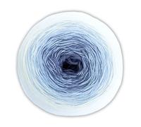 Bobbel mit Anleitung, Farbverlaufsgarn 4-fädig, 200g, 800m, Woolly Hugs Bobbel Cotton color 57, zum Stricken oder Häkeln