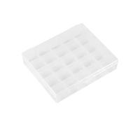 Bobbin Box Kunststoff für Nähmaschine - Clear Case für 25 Spulen - Bobbin Organizer
