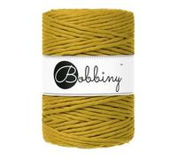 Bobbiny Makramee-Schnur, 5 mm, einlagig, 100 m, aus 100 % recycelter Baumwolle, Oeko-Tex Standard 100 zertifiziert, Yellow