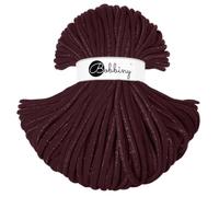 BOBBINY 9mm Jumbo Flechtkordel 1200 g Garn Makramee 50 Farben 100 m, Farbe:Golden Burgundy