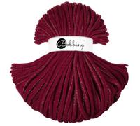 BOBBINY 9mm Jumbo Flechtkordel 1200 g Garn Makramee 50 Farben 100 m, Farbe:Golden Wine Red