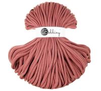 BOBBINY 9mm Jumbo Flechtkordel 1200 g Garn Makramee 50 Farben 100 m, Farbe:Peony
