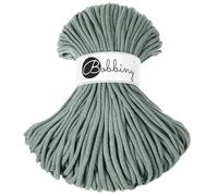 Bobbiny Geflochtene Makramee-Schnur, 5 mm, 100 % recycelte Baumwolle, Lorbeer, 50 m