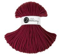 Bobbiny Hochwertige Makramee-Flechtkordel, 5 mm, 100 m, Weinrot