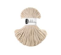 Bobbiny Junior Baumwoll-Flechtschnur - 3mm x 100m - Vielseitige Makramee-Kordel für Stricken, Weben, DIY-Basteln und Heimdekoration - Hochwertige Bunte Bastelschnur - Warm Beige