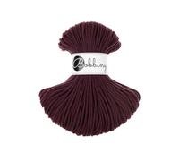 Bobbiny Junior Baumwoll-Flechtschnur - 3mm x 100m - Vielseitige Makramee-Kordel für Stricken, Weben, DIY-Basteln und Heimdekoration - Hochwertige Bunte Bastelschnur - Warm Burgundy