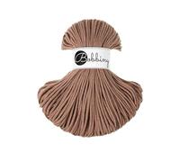 Bobbiny Junior Baumwoll-Flechtschnur - 3mm x 100m - Vielseitige Makramee-Kordel für Stricken, Weben, DIY-Basteln und Heimdekoration - Hochwertige Bunte Bastelschnur - Mocha Mousse