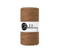Bobbiny Macrame Cords 3 mm - 100 m - 100% Baumwolle (Caramel)