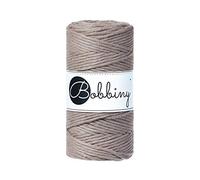 Bobbiny Macrame Cords 3 mm - 100 m - 100% Baumwolle (Coffee)