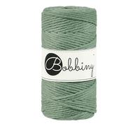 Bobbiny Macrame Cords 3 mm - 100 m - 100% Baumwolle (Eucalyptus Green)