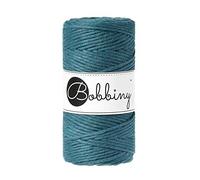 Bobbiny Macrame Cords 3 mm - 100 m - 100% bawełna (Peacock Blue)