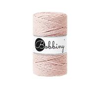 Bobbiny Macrame Seil, gedreht, Regular 3 mm (Pastellpink), 100 m