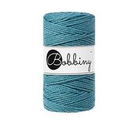 Bobbiny Macrame Seil geflochten Regular 3 mm (Teal) 100 m