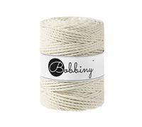 Bobbiny - Mako-Seil aus 100% Baumwolle, 5 mm x 100 m, Farbe: natur Öko-Tex