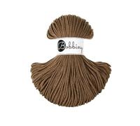 Bobbiny Makramee Baumwoll-Flechtkordel - 3mm x 100m - Vielseitige Makramee-Kordel für Stricken, Weben, DIY-Basteln und Heimdekoration - Hochwertige Bunte Bastelschnur - Nut Brown