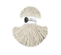 Bobbiny Makramee Baumwoll-Flechtkordel - 3mm x 100m - Vielseitige Makramee-Kordel für Stricken, Weben, DIY-Basteln und Heimdekoration - Hochwertige Bunte Bastelschnur - Cashmere Beige