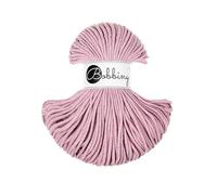 Bobbiny Makramee Baumwoll-Flechtkordel - 3mm x 100m - Vielseitige Makramee-Kordel für Stricken, Weben, DIY-Basteln und Heimdekoration - Hochwertige Bunte Bastelschnur - Dusty Rose