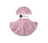 Bobbiny Makramee Baumwoll-Flechtkordel - 5mm x 100m - Vielseitige Makramee-Kordel für Stricken, Weben, DIY-Basteln und Heimdekoration - Hochwertige Bunte Bastelschnur - Dusty Rose