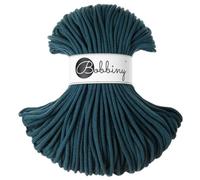 Bobbiny Makramee-Flechtkordel, 5 mm, 100 m, Blau (Peacock Blue)