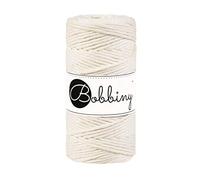 Bobbiny Makramee Kordel 3mm - 100m wählbar (Natur)