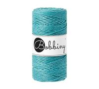 Bobbiny Makramee Kordel 3mm - 100m Wahl (Blaugrün)