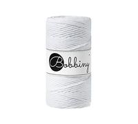 Bobbiny Makramee Kordel 3mm - 100m Wahl (Weiß)