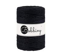 Bobbiny Makramee Kordel 5mm - 100m Wahl (Schwarz)