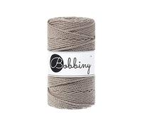 Bobbiny Makramee-Schnur, 3-lagig, 3 mm, Kaffeebraun