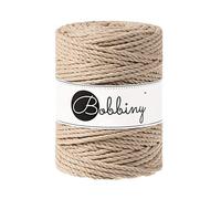 Bobbiny Makramee-Schnur, 3-lagig, 5 mm, Sand