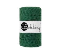 Bobbiny Makramee-Schnur, 3 mm, 3-lagig, Kieferngrün, 100 m