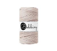 Bobbiny Makramee-Schnur, 3 mm, 3-lagig, Nude, 100 m