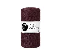Bobbiny Makramee-Schnur, 3 mm, einlagig, 100 m, Farbe:Burgundy
