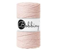 Bobbiny Makramee-Schnur, 3 mm, einlagig, Pastellrosa, 100 m