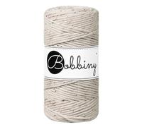 Bobbiny Makramee-Schnur, 3 mm, einlagig, 100% recycelte Baumwolle, 100 m, Farbe:Leopard