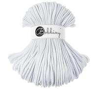 Bobbiny Corde Macramé Tressée Premium 5mm (Weiß) 100m