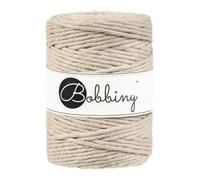 Bobbiny Makramee-Schnur, XXL, 5 mm, einlagig, 100 m, Beige