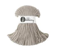 Bobbiny Makramee-Seil, 3 mm, 100 % Baumwolle, 100 m, Beige