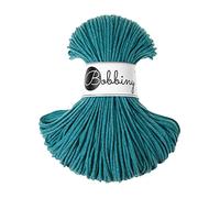 Bobbiny Seil, 3 mm, 100% Baumwolle, Blaugrün